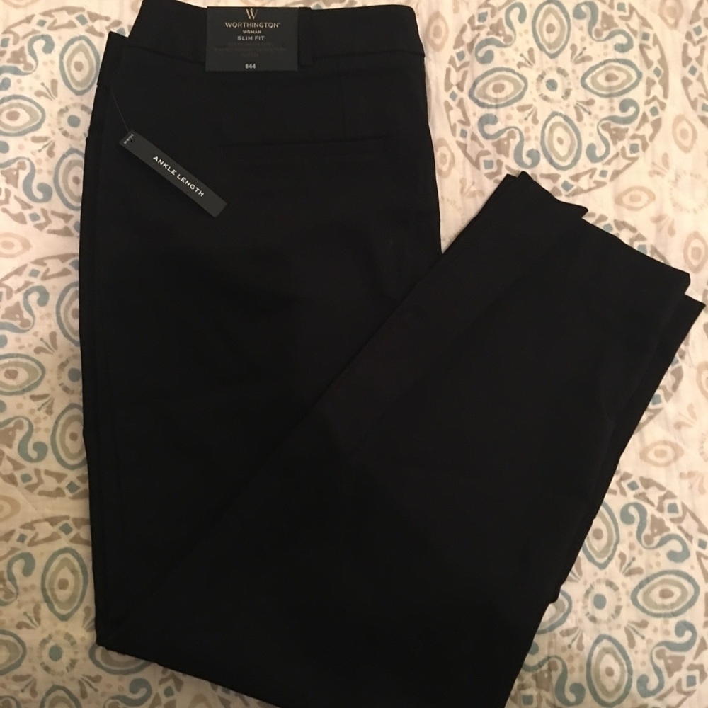 Worthington Slim fit black pants
